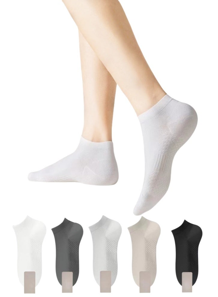 Lullaxx Breathable Cotton Socks: Massage Mesh Sole, 5 Colors, Perfect for Women - Image 1